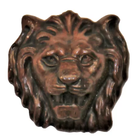 Zierteil 40 x 40mm Lwe Spezialmasse Nussbaum rtlich