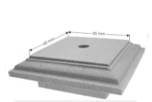 Säulenplatte 90 x 90 x 30mm