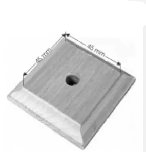 Sulenplatte 60 x 60 x 12mm