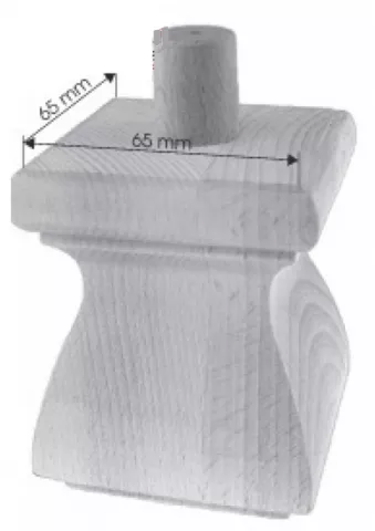 Holzfu Breite 73mm Lnge 90mm