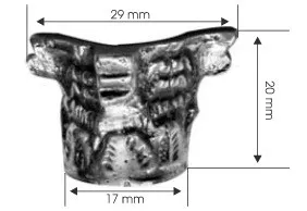 Kapitell aus Messingguss blank oder patiniert