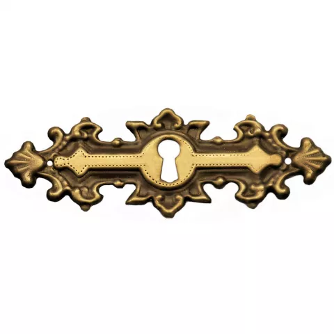 Schlüsselschild Messingblech 95 x 34mm