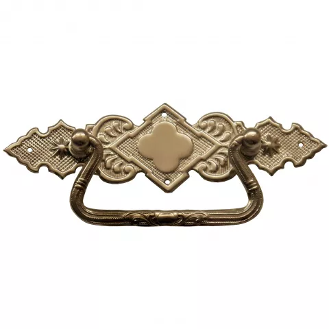 Griffschild Messingblech 128 x 38mm vernickelt