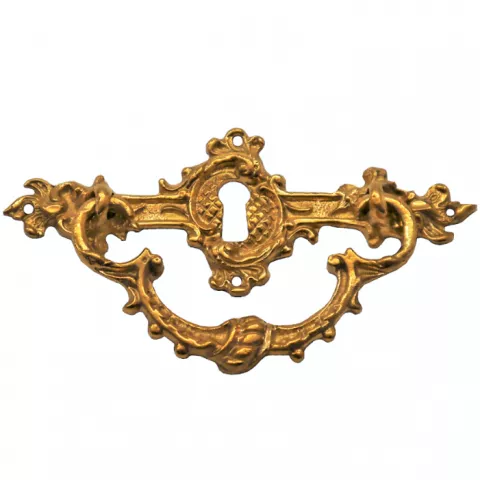 Griffschild mit Schlsselloch Messingguss 105 x 40mm