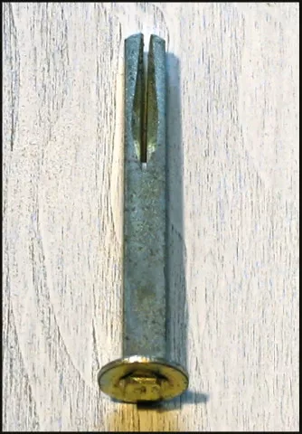 Wechselstift mit Scheibe 70mm 8x8mm