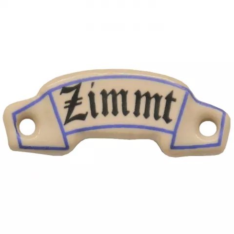 Schild Zimt Porzellan 46 x 15mm