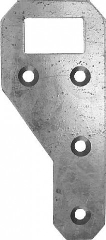 4042: Aufhängung, Eisen verzinkt, 35 x 75 mm