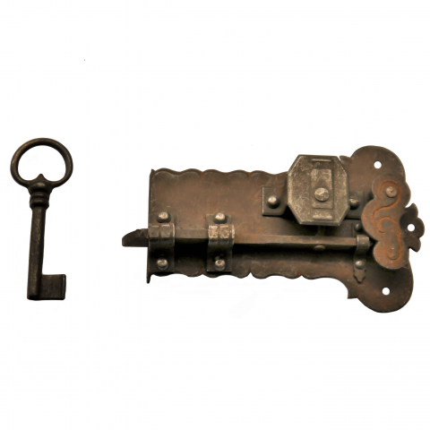 Schrankschloss aus Eisen antik online kaufen | 5012