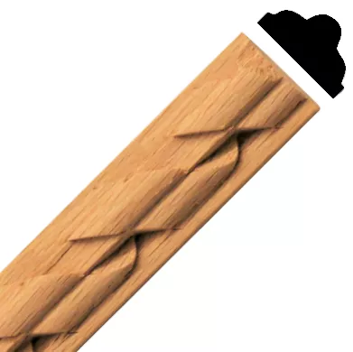 Zierleiste Buche 18 x 9mm