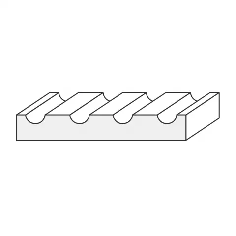 Profilleiste 60 x 10mm in Kiefer Erle Länge 2.40m 6.35€/m