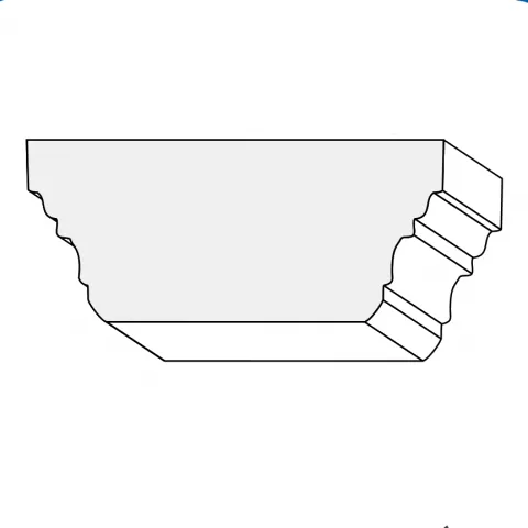 Abschlussoberteil Kiefer Buche