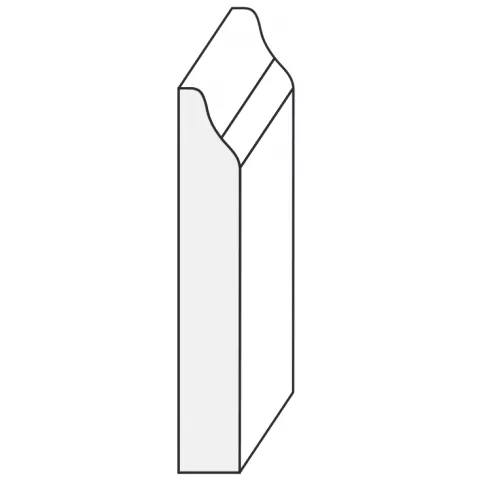 Profilleiste 57 x 9mm Lnge 2.40m in Kiefer Erle 6.13/m