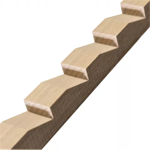 Zahnleiste Buche 18x18mm 2m