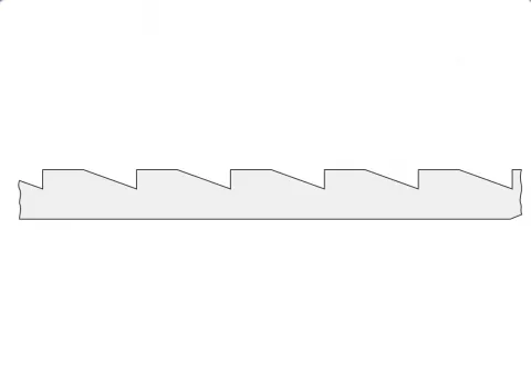 Zahnleiste Buche 18x18mm 2m