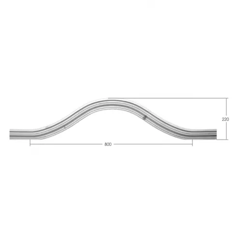 Bogenleiste 800 x 220mm 1800mm Tanne