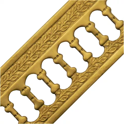 Zierleiste Messingblech 1 x 23mm