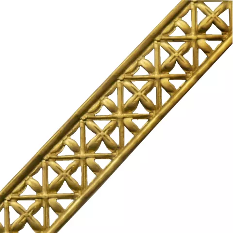 Zierleiste Messingblech 1 x 13mm