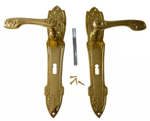 Zimmertrgarnitur Messing Set BB PZ 72mm WC 78mm