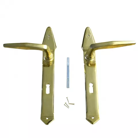 Zimmertrgarnitur Messing Set BB 72mm WC 78mm