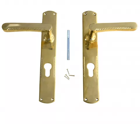 Zimmertrgarnitur Messing Set BB PZ 72mm WC 78mm