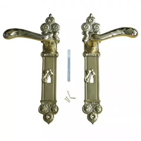 Zimmertrgarnitur Messing Set BB PZ 72mm WC 78mm