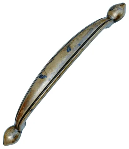 Mbelgriff 180x18mm vermessingt patiniert