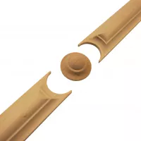 Zierleiste Tanne Linde Durchmesser 30mm 420 x 420mm