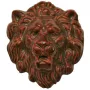 Zierteil Lwe Spezialmasse Nussbaum rtlich 55 x 63mm