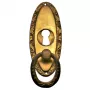 Griffschild mit Schlsselloch Messingblech 26 x 66mm
