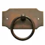 Griffschild mit Ringgriff Eisen antik 63 x 32mm