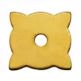 Rosette Messingblech 30 x 30mm