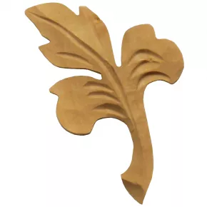 Holzteil geschnitzt Linde 80 x 50mm