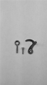 22776: Trhaken, Messing, 20 x 23 mm