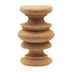 Halbsule fr Uhrenteile Buche Durchmesser 30mm Hhe 48mm