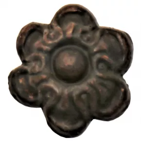 Zierteil aus Spezialmasse Nussbaum rtlich Durchmesser 20mm