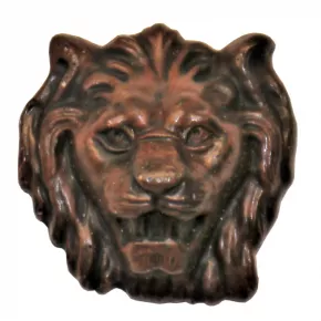 Zierteil 40 x 40mm Lwe Spezialmasse Nussbaum rtlich