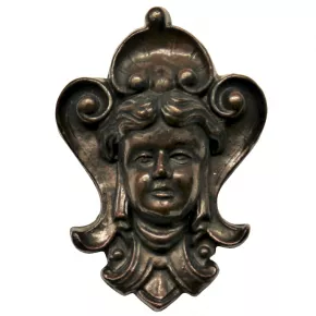 Zierteil 70 x 103mm Spezialmasse Nussbaum rtlich