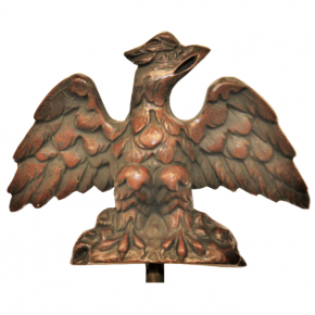 Zierteil 165 x 125mm Adler Spezialmasse Nussbaum rötlich
