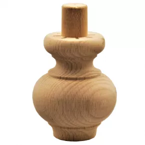 Holzfu mit Durchmesser 65mm Lnge 80mm