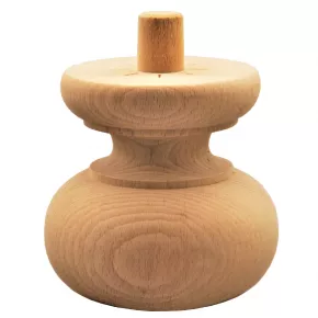 Holzfu in Durchmesser 100mm Lnge 95mm