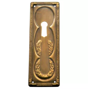 Schlsselschild Messingblech mit 33 x 95mm