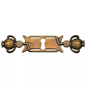 Schlsselschild Messingblech 130 x 25mm