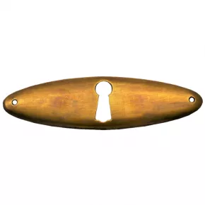 Schlsselschild Messingblech 80 x 23mm