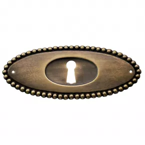 Schlsselschild Messingblech 100 x 40mm