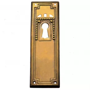 Schlsselschild Messingblech mit 30 x 95mm