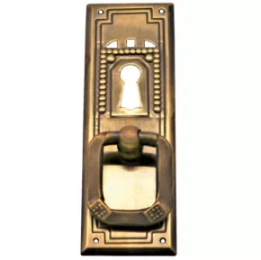 Griffschild Schlsselloch Messingblech 30 x 95mm