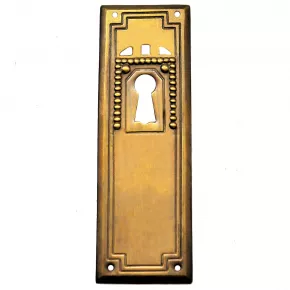 Schlsselschild Messingblech 28 x 82mm