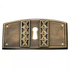 Schlsselschild Messingblech 85 x 40mm