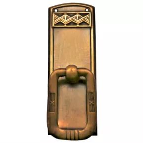 Griffschild Messingblech 28 x 83mm