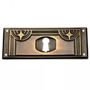 Schlsselschild Messingblech 70 x 28mm